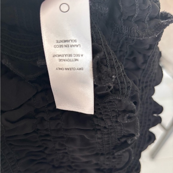 Frame Denim Black Textured Blouse - Picture 3 of 11